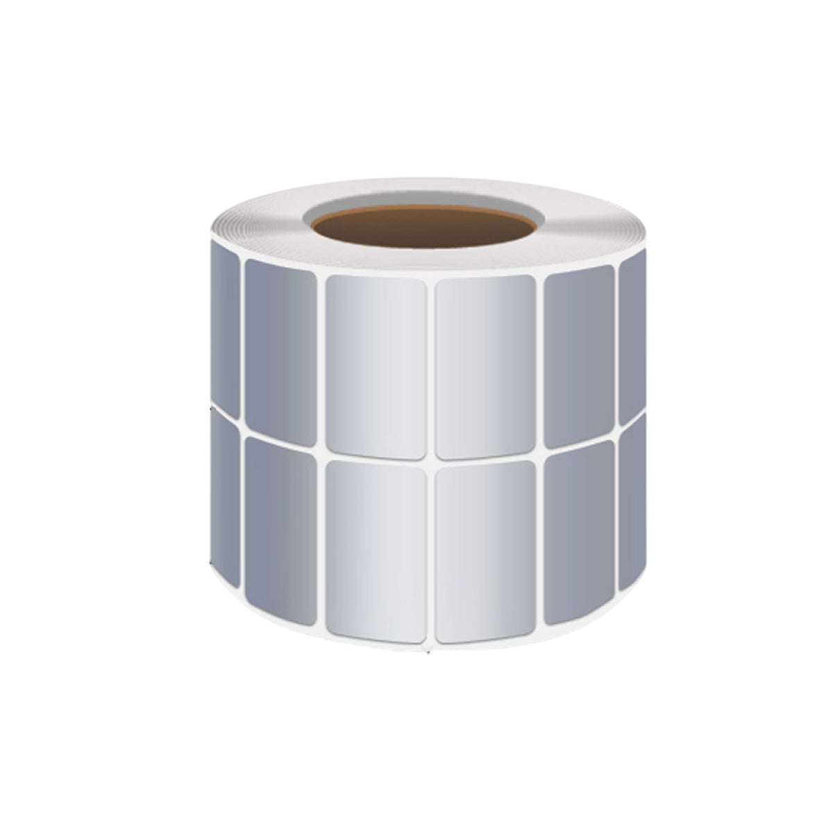 Silver PET Sticker Labels Waterproof Self Adhesive Thermal