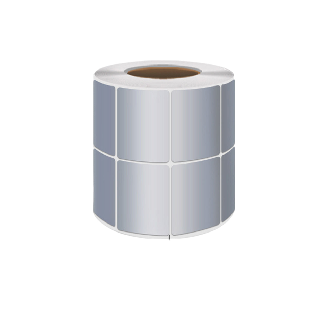 Silver PET Sticker Labels Waterproof Self Adhesive Thermal