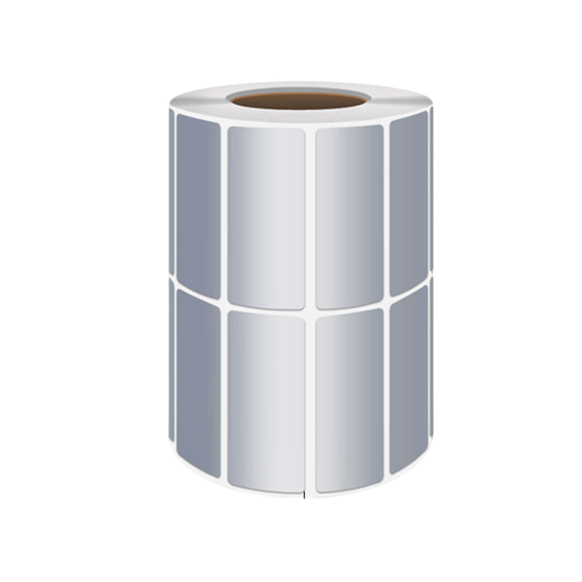 Silver PET Sticker Labels Waterproof Self Adhesive Thermal