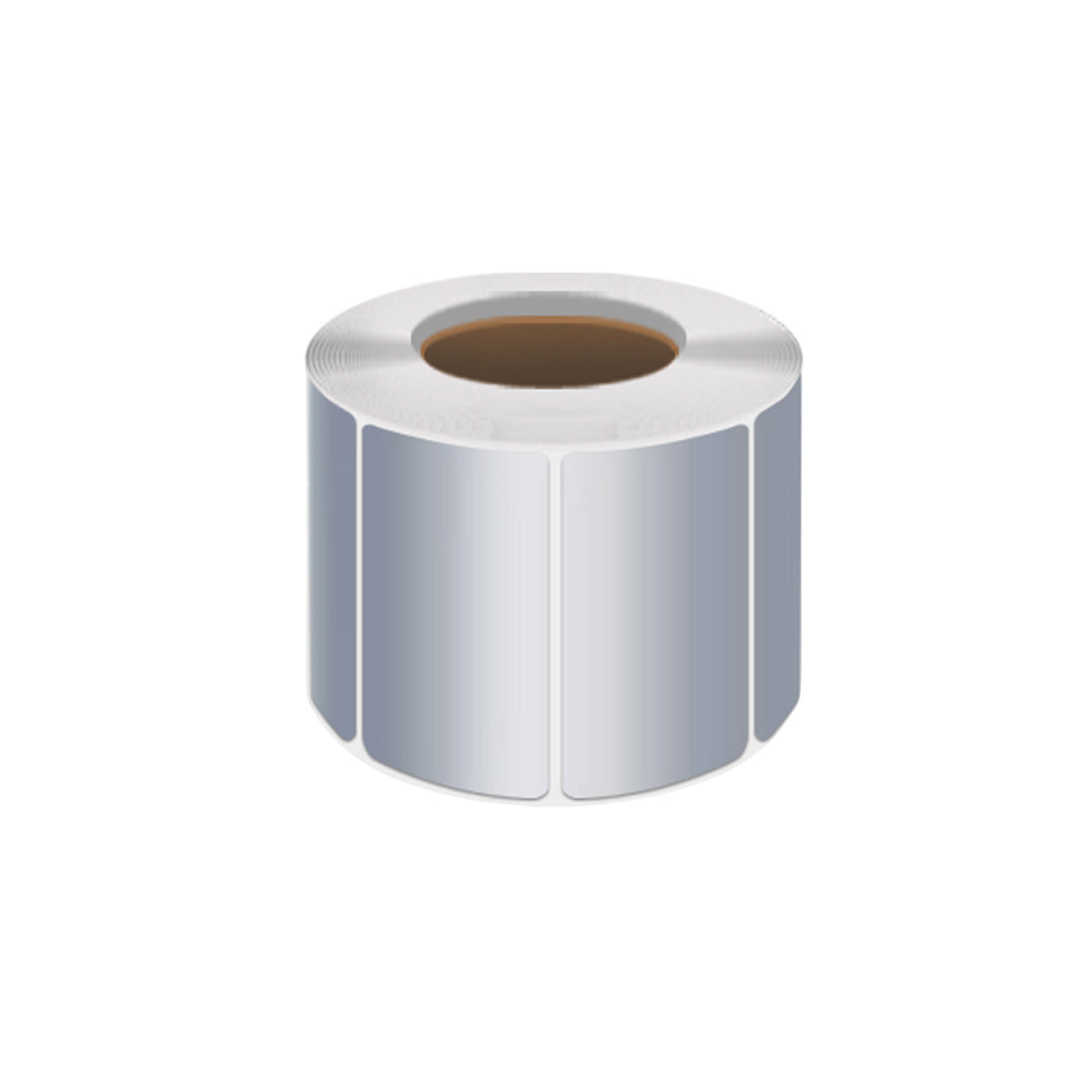 Silver PET Sticker Labels Waterproof Self Adhesive Thermal