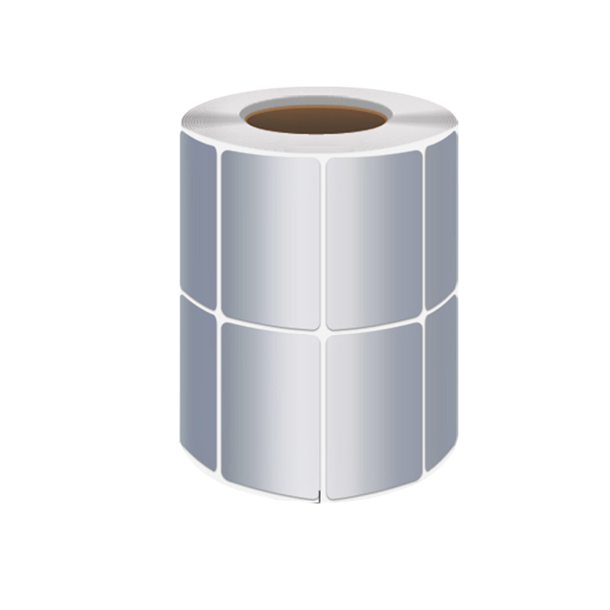 Silver PET Sticker Labels Waterproof Self Adhesive Thermal