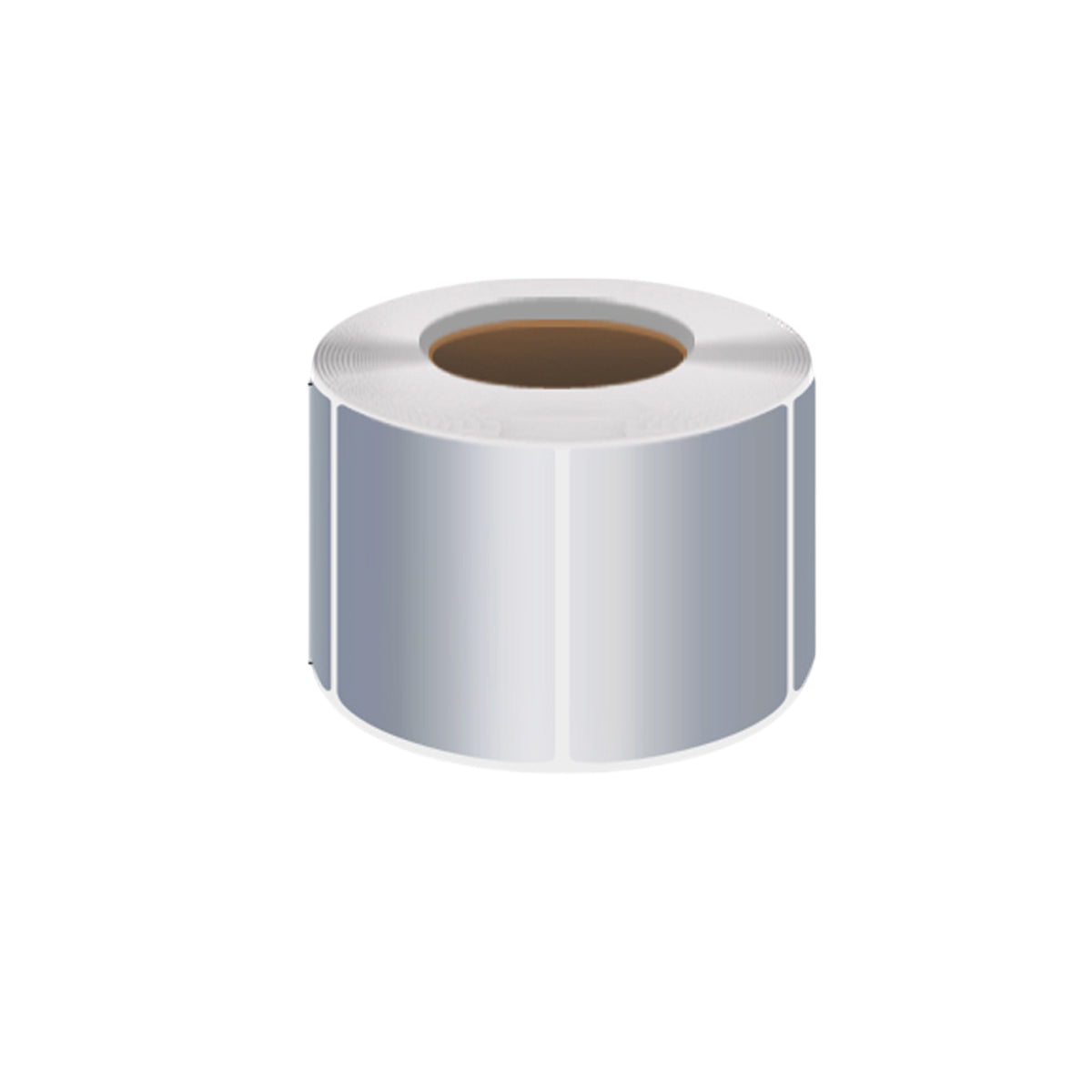 Silver PET Sticker Labels Waterproof Self Adhesive Thermal