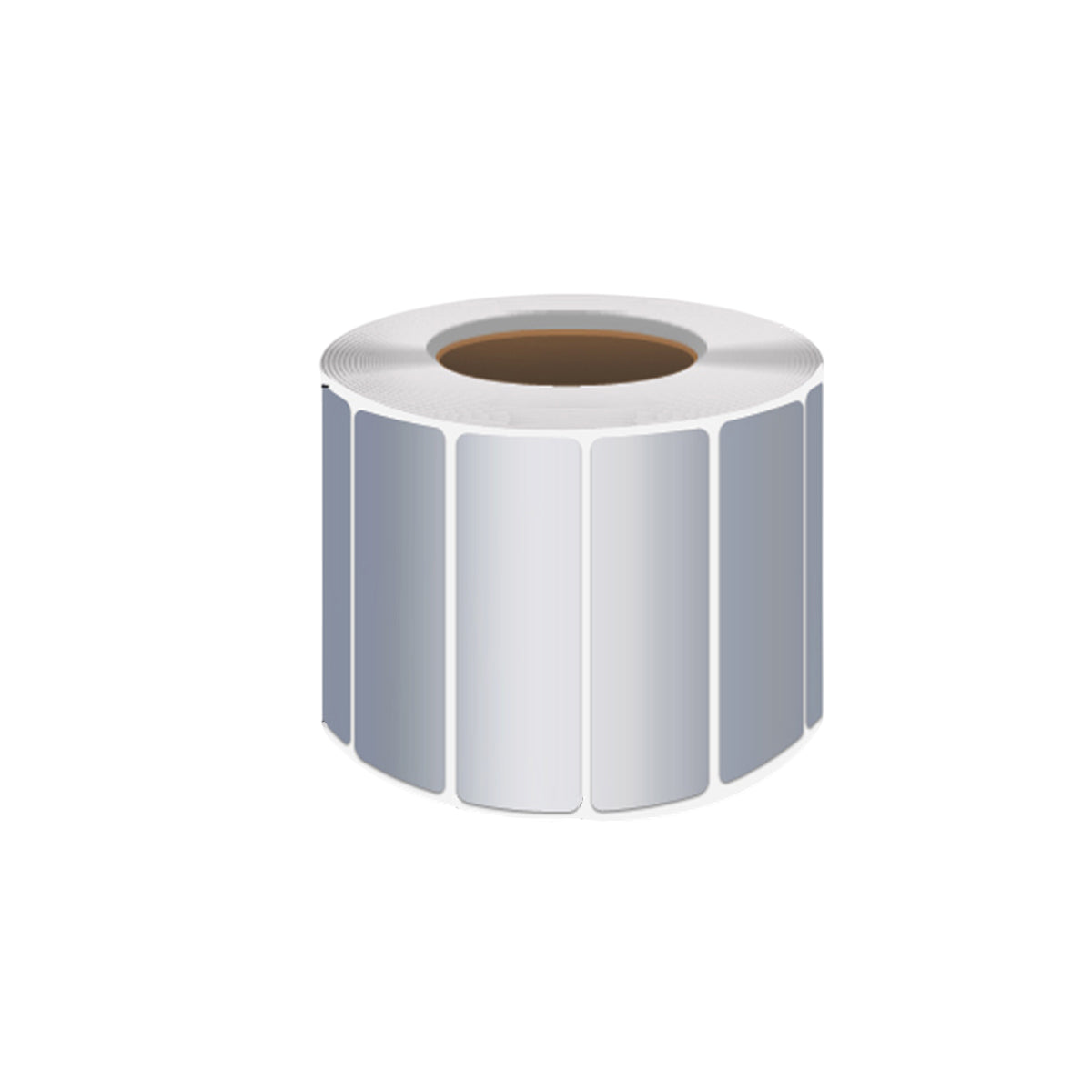 Silver PET Sticker Labels Waterproof Self Adhesive Thermal