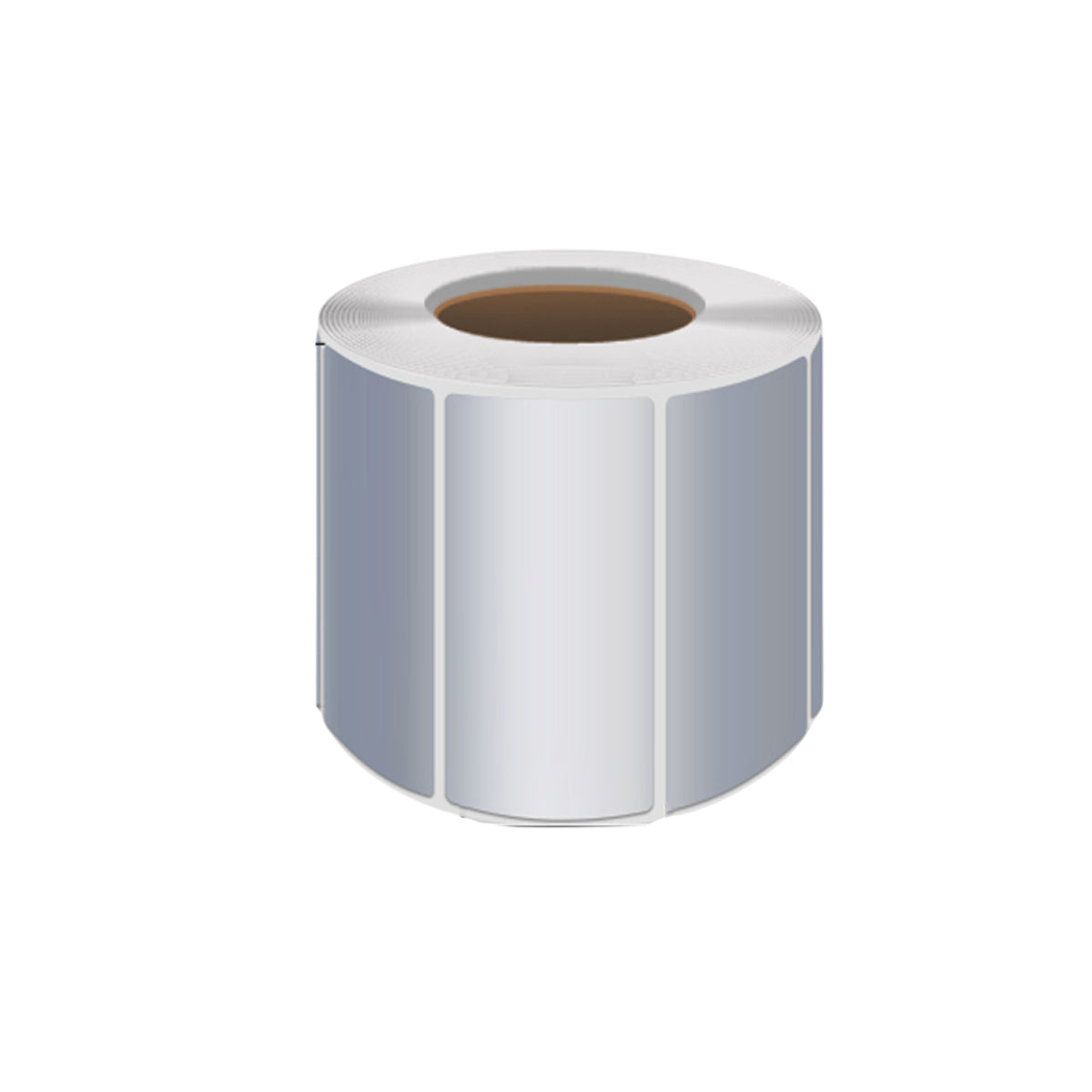 Silver PET Sticker Labels Waterproof Self Adhesive Thermal