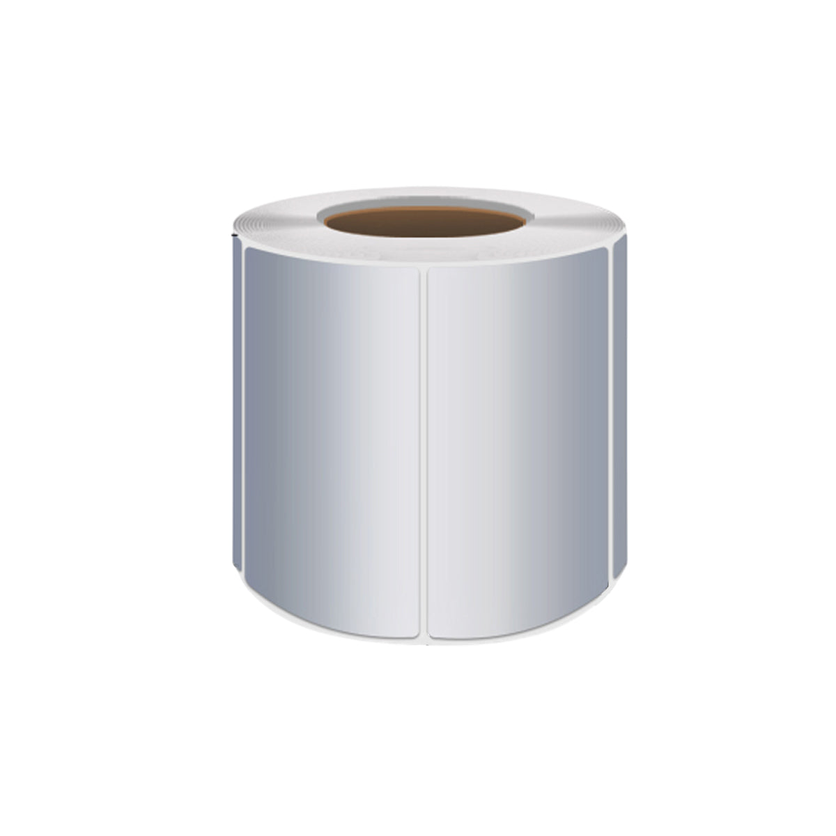 Silver PET Sticker Labels Waterproof Self Adhesive Thermal