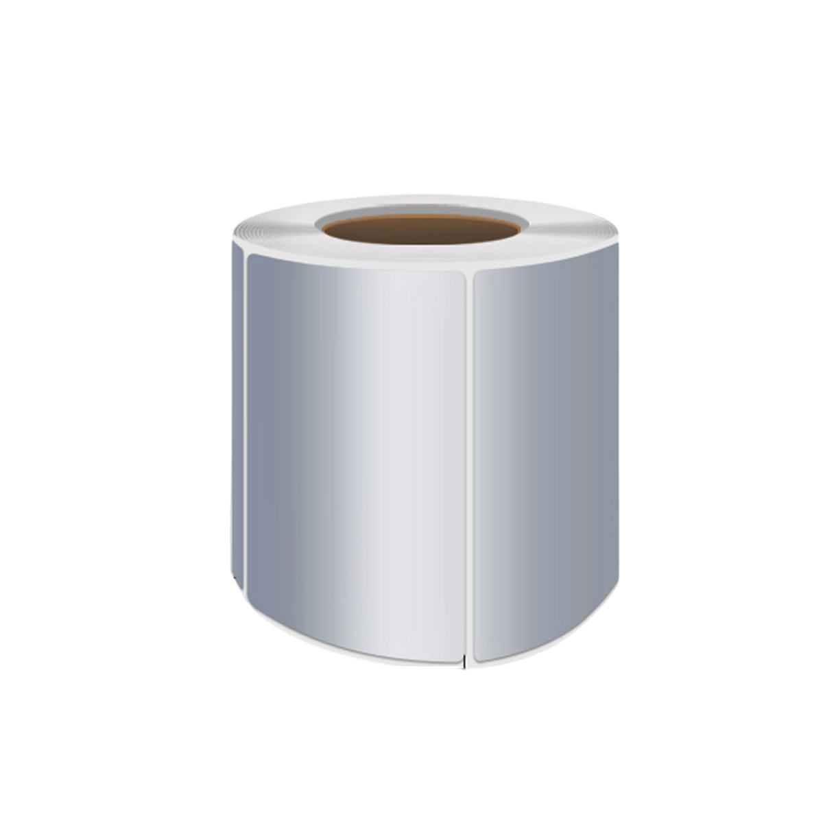 Silver PET Sticker Labels Waterproof Self Adhesive Thermal