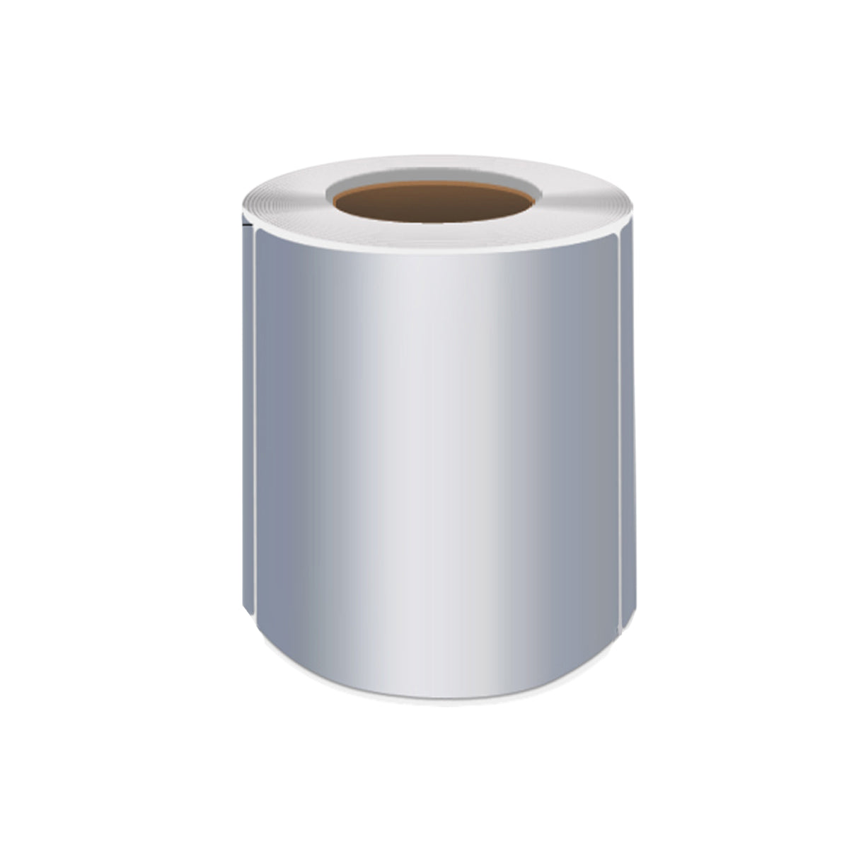 Silver PET Sticker Labels Waterproof Self Adhesive Thermal