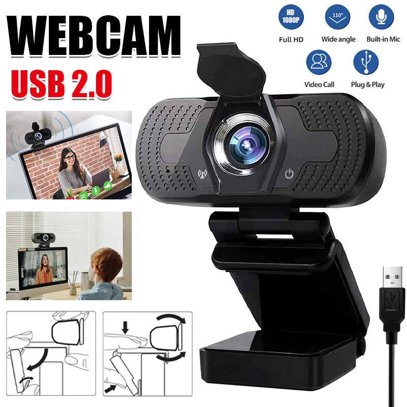 1080P Webcam Full HD USB 2.0 with Microphone PC