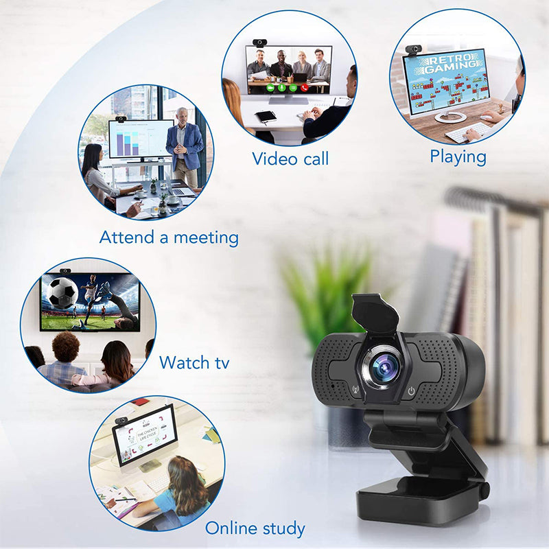 1080P Webcam Full HD USB 2.0 with Microphone PC