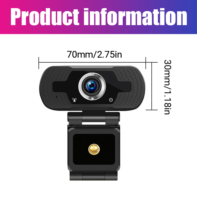 1080P Webcam Full HD USB 2.0 with Microphone PC