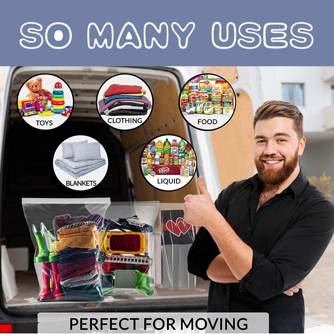 120μm  Zip Lock Plastic Bags Thick Clear Resealable