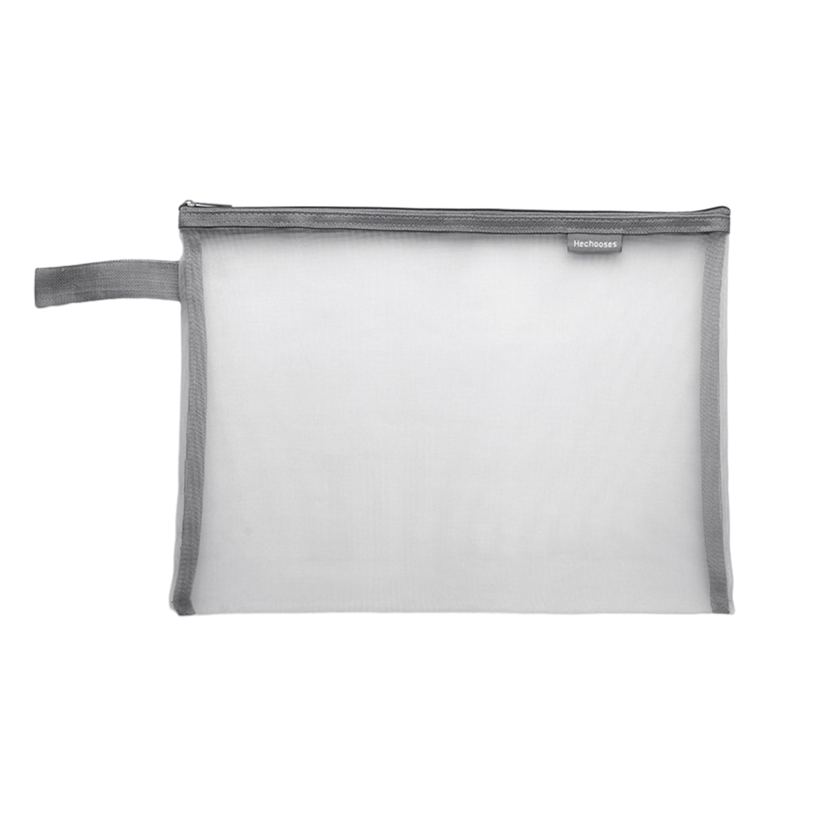 10 Pcs Mesh Zipper Document Bags Nylon Transparent 3 Colours