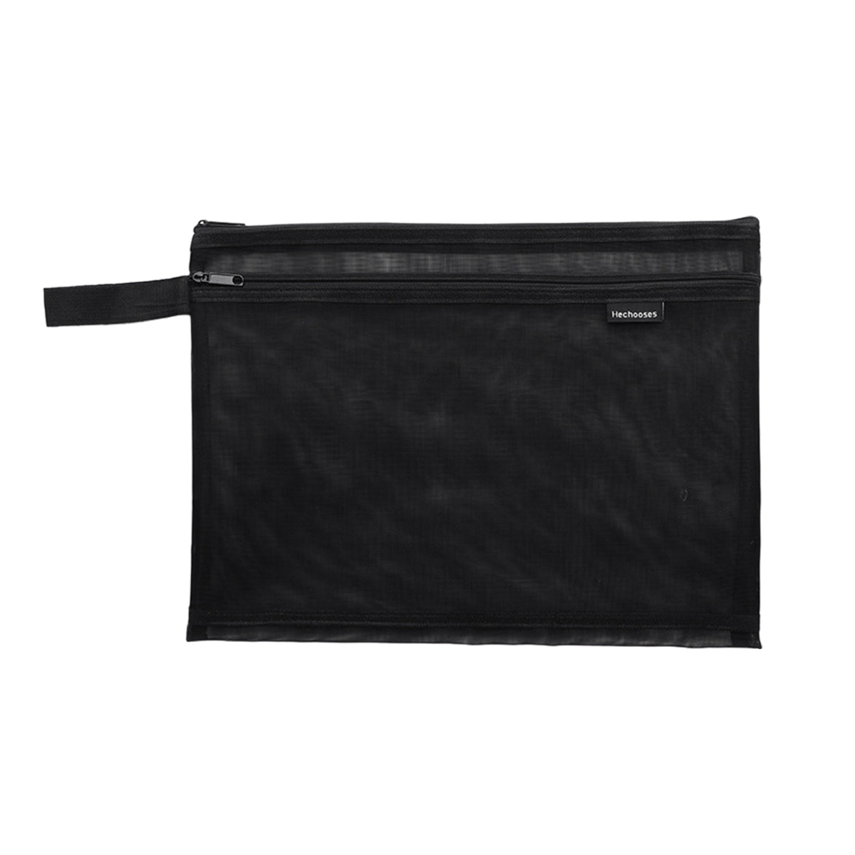 10 Pcs Mesh Zipper Document Bags Nylon Transparent 3 Colours