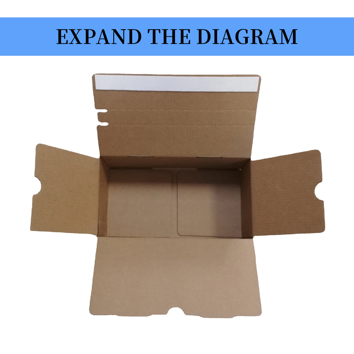 20 Pcs Zipper Carton Boxes Corrugated Cardboard Boxes for Storage Packing