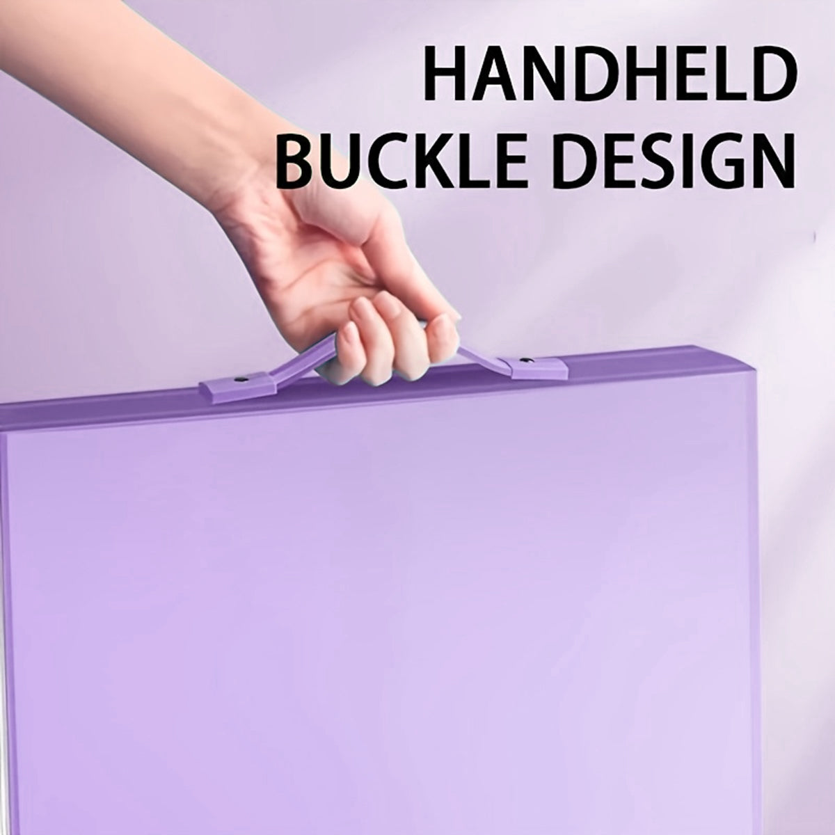 A3/8K Kids Drawing Book Storage Album with Handle 120-Sheet Capacity