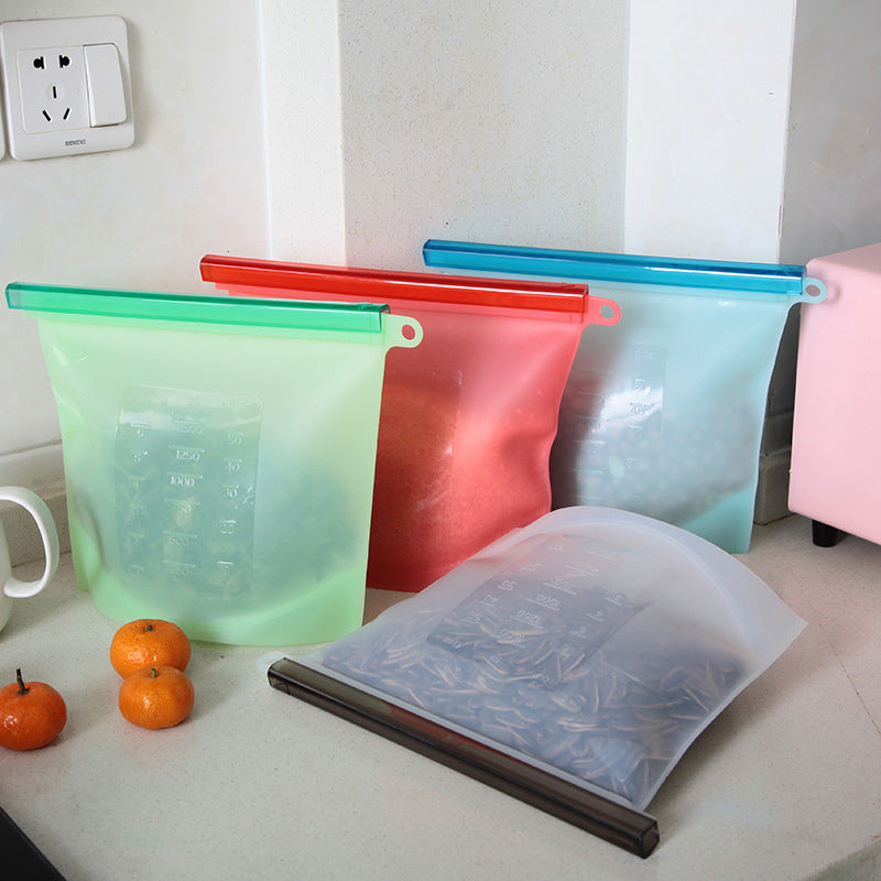 Reusable Silicone Food Storage Bags Vacuum Seal