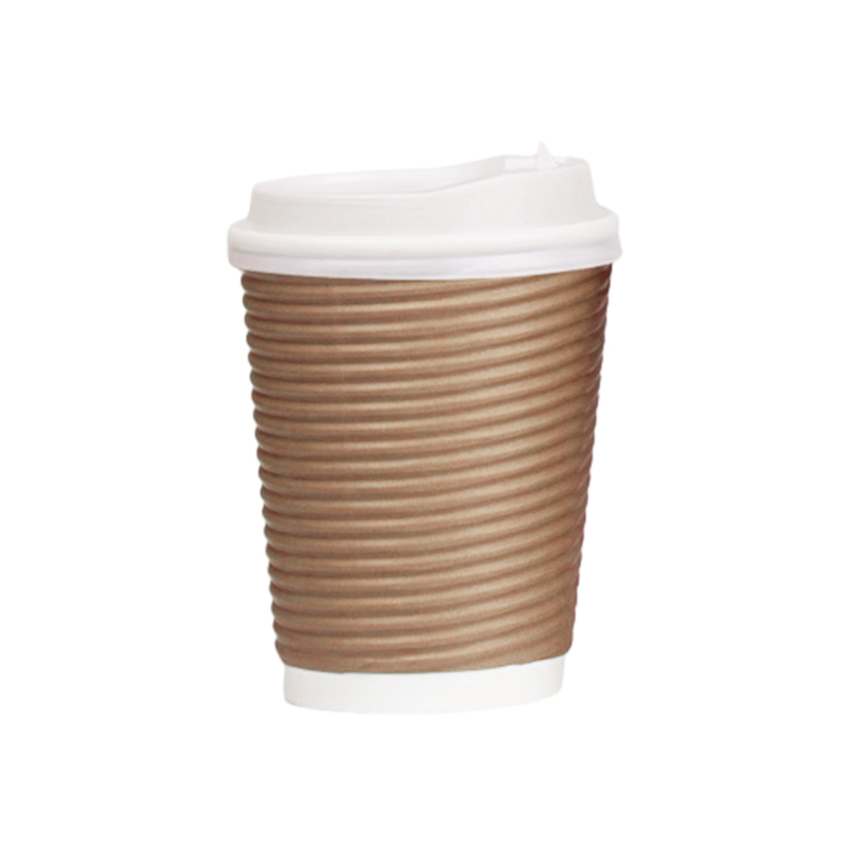 50 Sets Corrugated Paper Cups with Lids 4 Sizes