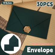 30 Pcs Dark Green Envelopes 200gsm for Invitations