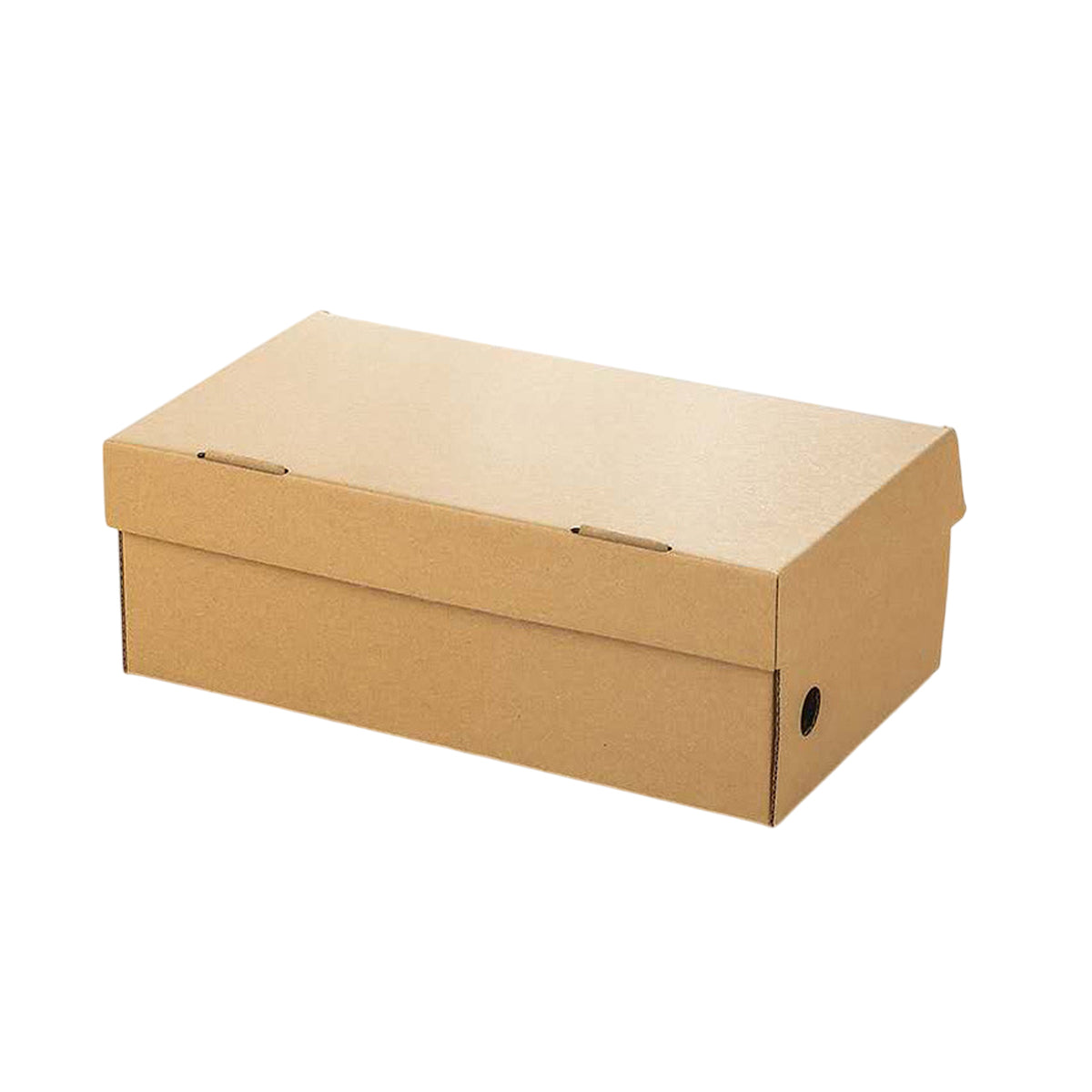 20pcs Kraft Paper Shoe Boxes Clamshell Organizer