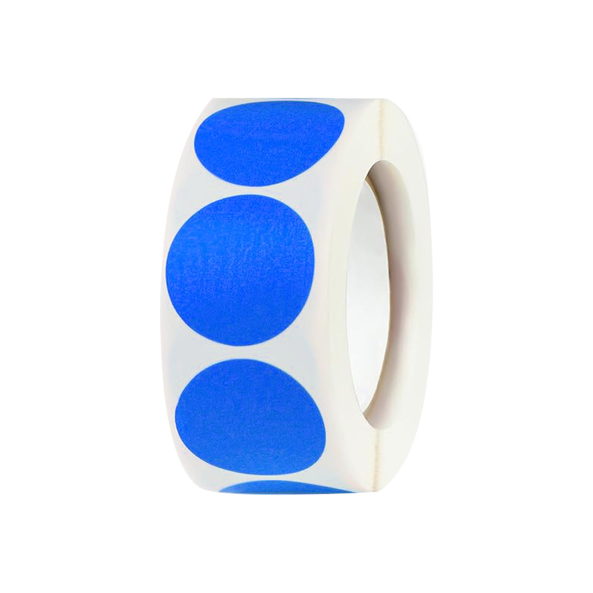 8 Rolls Coloured Polka Dot Round Labels Strong Adhesive Set