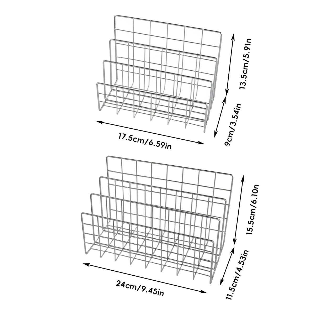Minimalist Metal Book Holder Desktop Organizer