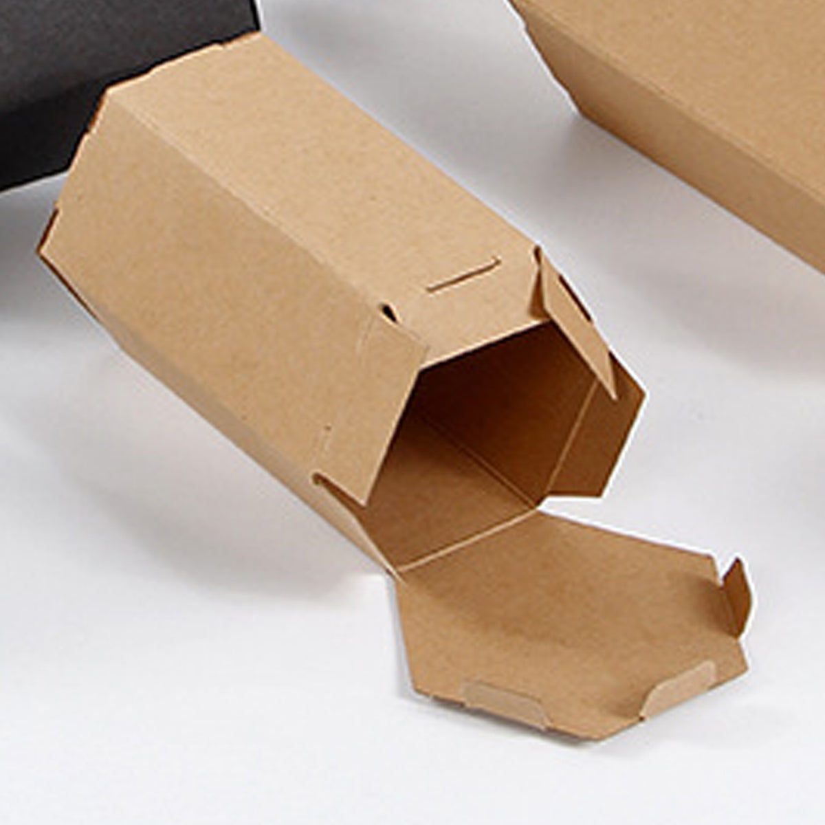 20pcs Kraft Paper Hexagon Gift Boxes for Parties