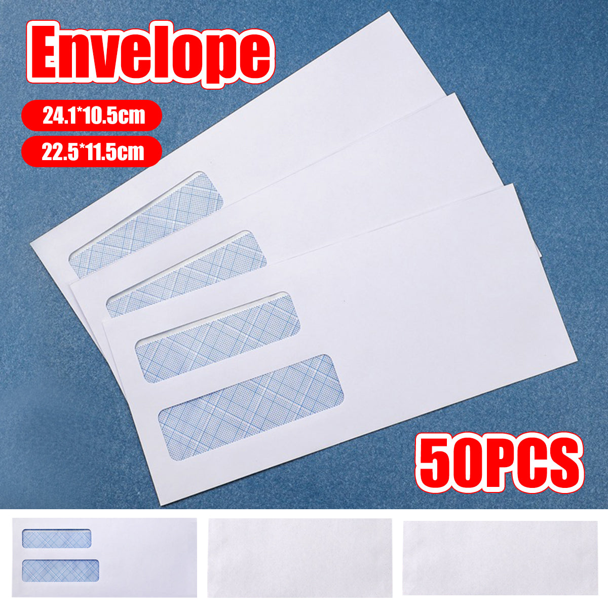 50 Pcs White Business Envelopes Peel and Seal