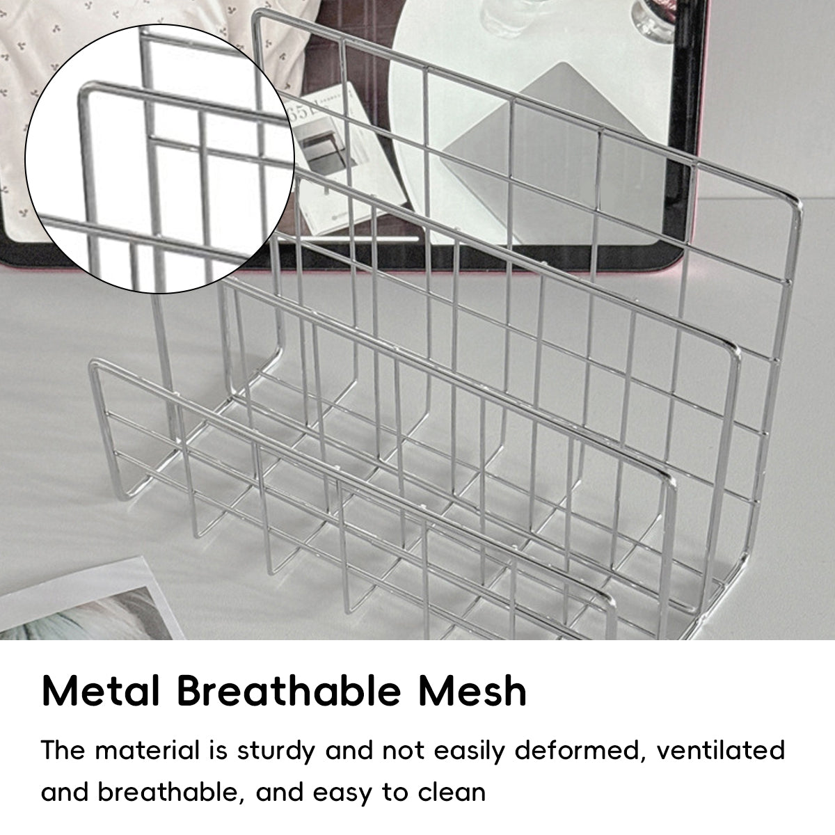 Minimalist Metal Book Holder Desktop Organizer