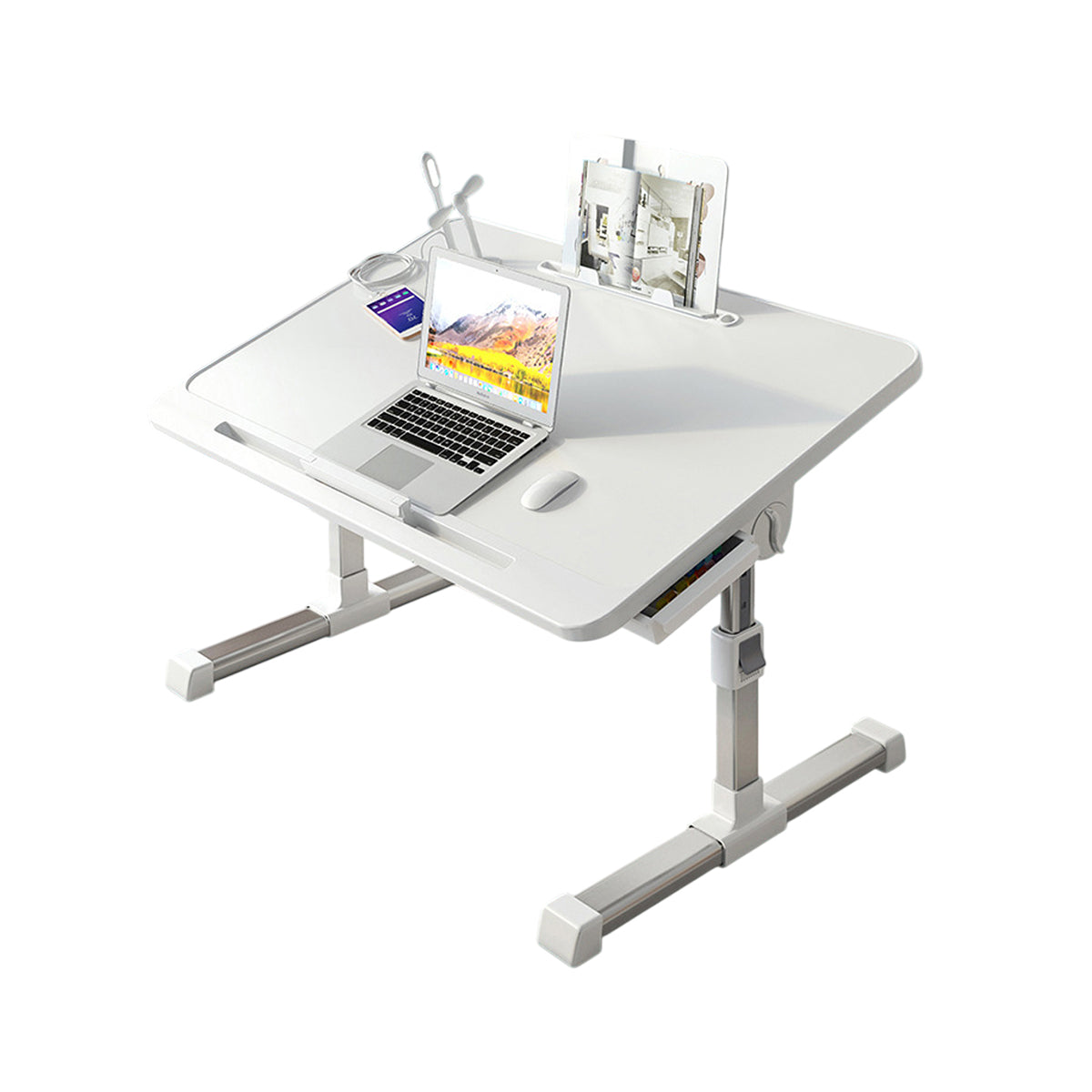 Laptop Bed Desk Adjustable with Foldable Design for Work and Study