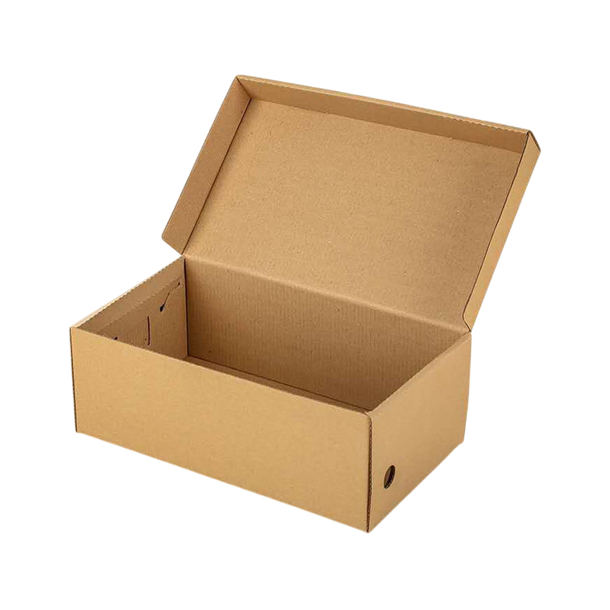 20pcs Kraft Paper Shoe Boxes Clamshell Organizer