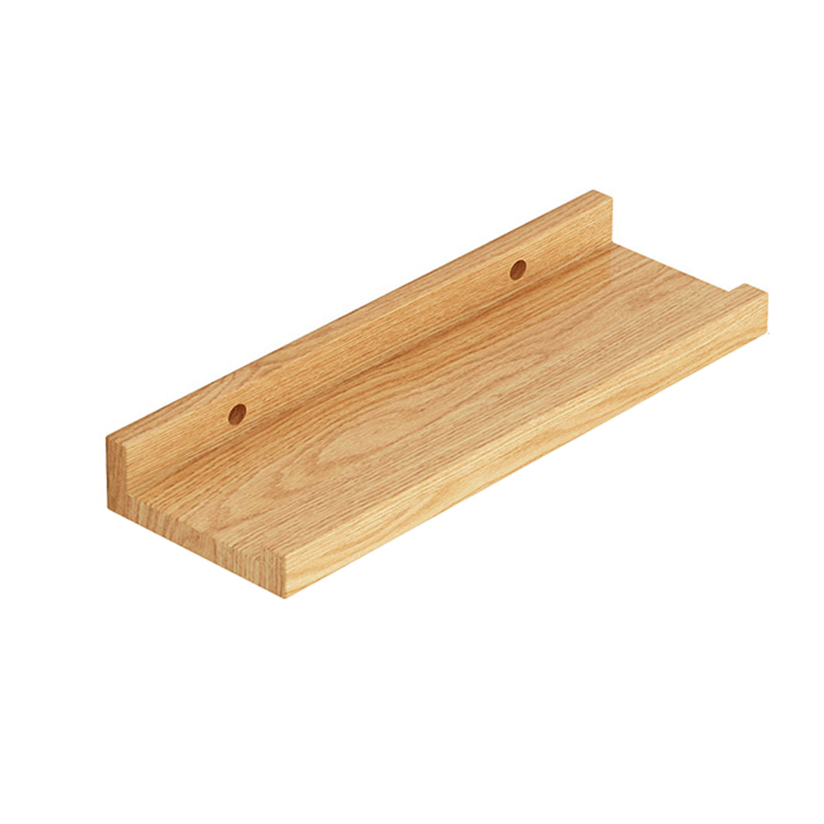Wall Mounted Floating Wood Storage Shelf for Home Organization