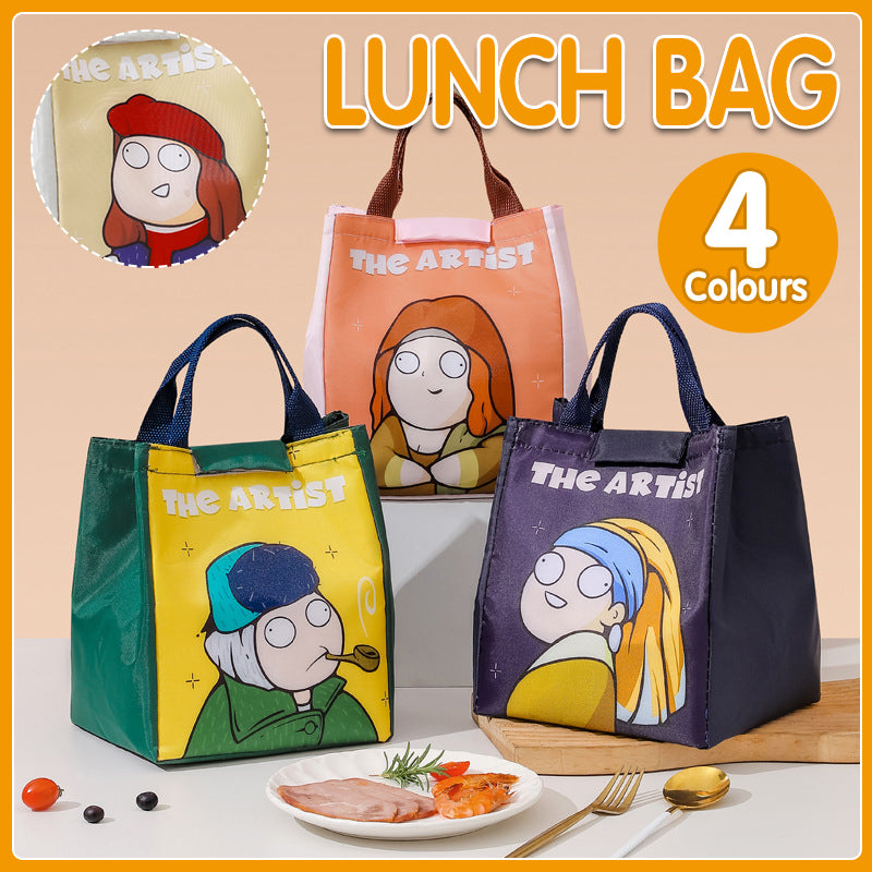 Cartoon Thermal Lunch Bag Portable Insulated Picnic Tote