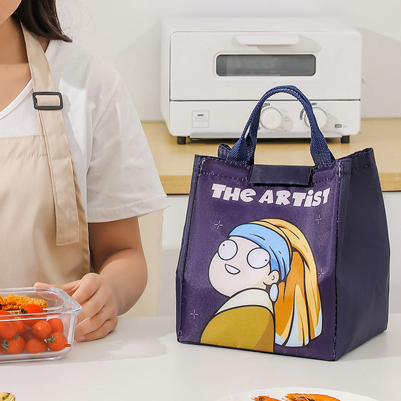 Cartoon Thermal Lunch Bag Portable Insulated Picnic Tote