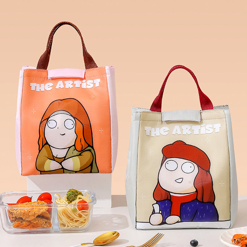 Cartoon Thermal Lunch Bag Portable Insulated Picnic Tote