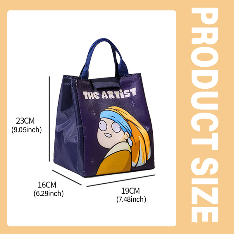 Cartoon Thermal Lunch Bag Portable Insulated Picnic Tote