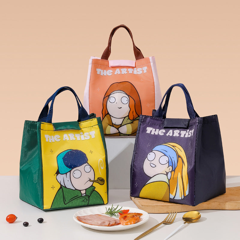 Cartoon Thermal Lunch Bag Portable Insulated Picnic Tote