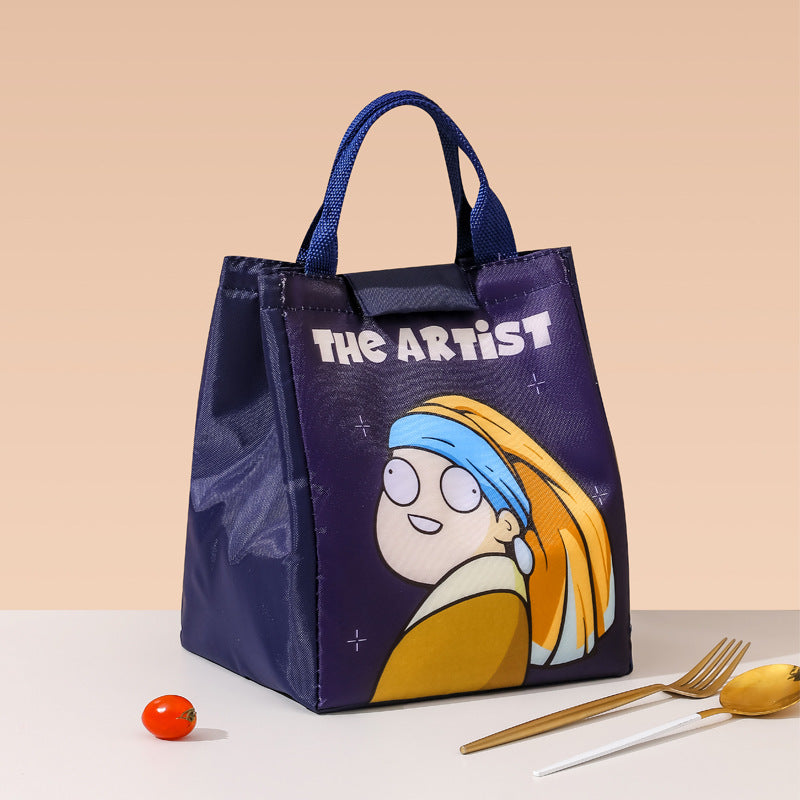 Cartoon Thermal Lunch Bag Portable Insulated Picnic Tote