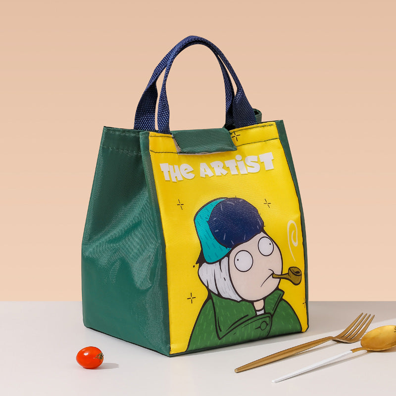 Cartoon Thermal Lunch Bag Portable Insulated Picnic Tote