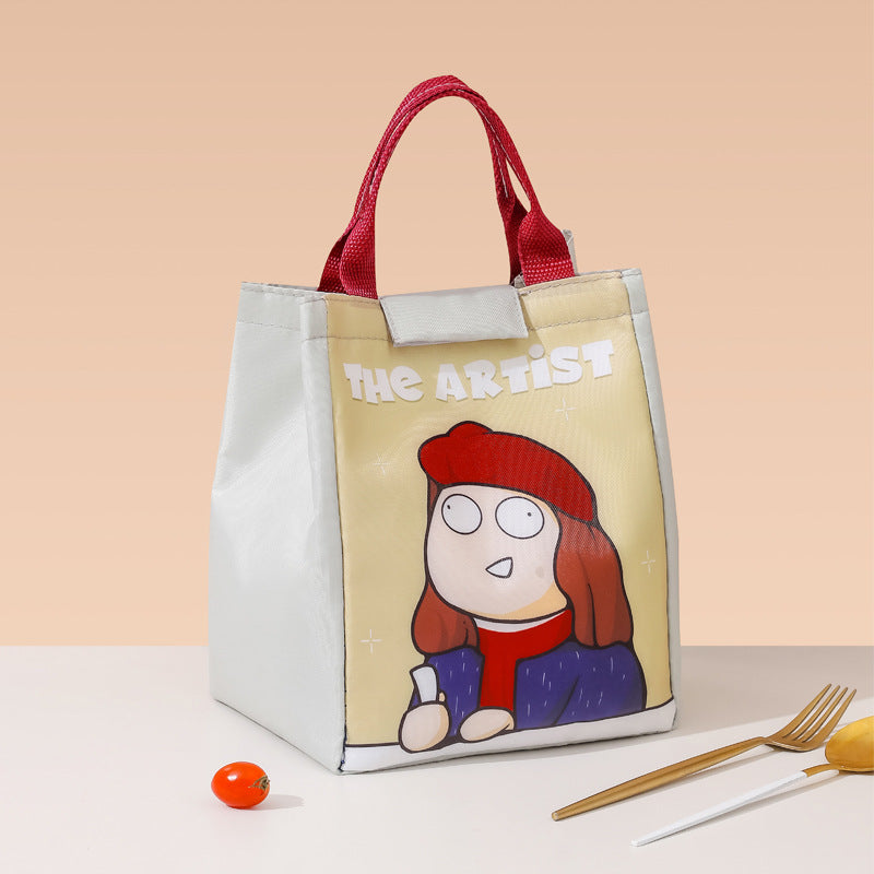 Cartoon Thermal Lunch Bag Portable Insulated Picnic Tote