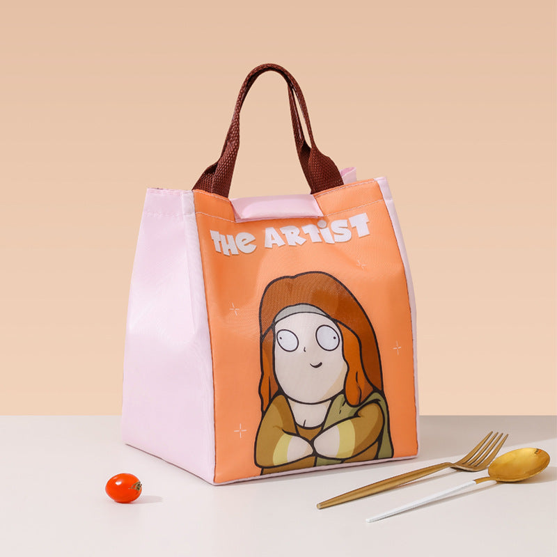 Cartoon Thermal Lunch Bag Portable Insulated Picnic Tote