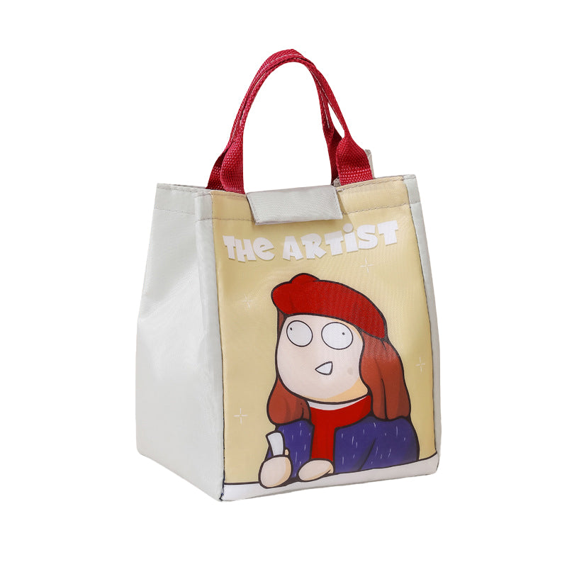 Cartoon Thermal Lunch Bag Portable Insulated Picnic Tote