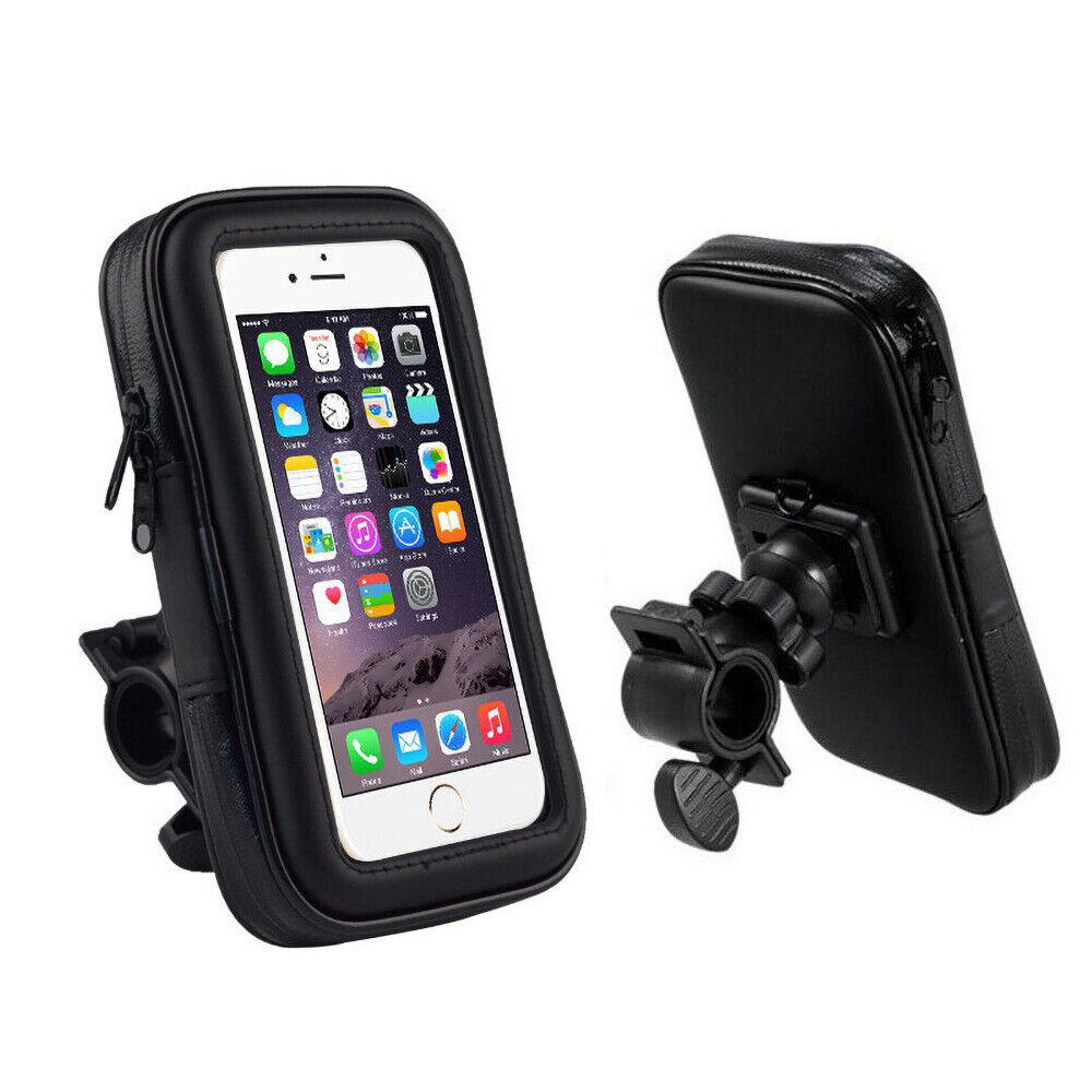 Bike Phone Holder Waterproof Case with Handlebar Mount