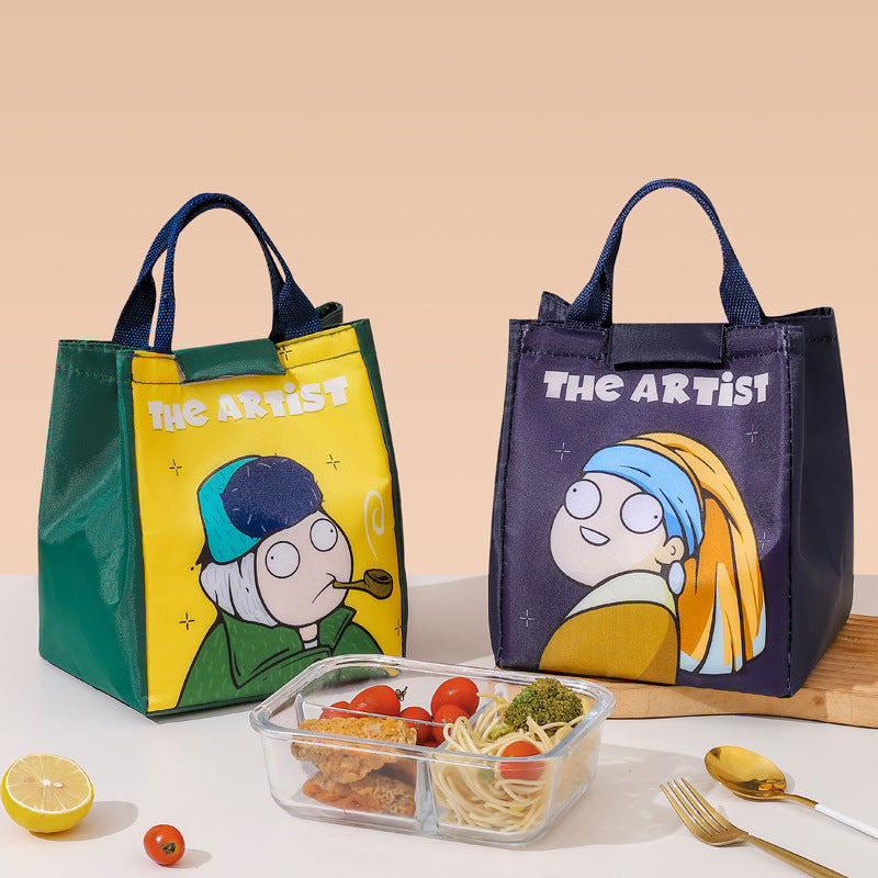 Cartoon Thermal Lunch Bag Portable Insulated Picnic Tote
