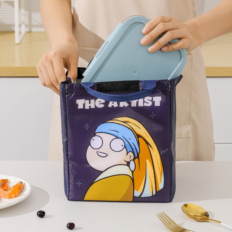 Cartoon Thermal Lunch Bag Portable Insulated Picnic Tote
