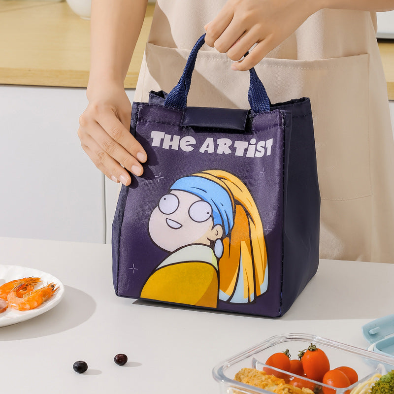 Cartoon Thermal Lunch Bag Portable Insulated Picnic Tote