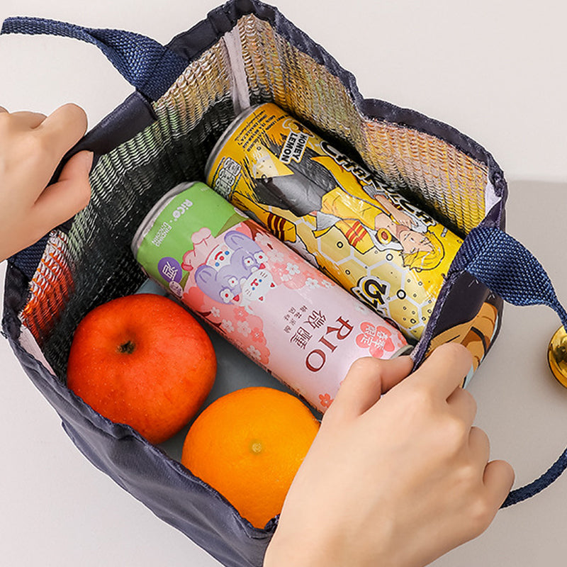 Cartoon Thermal Lunch Bag Portable Insulated Picnic Tote