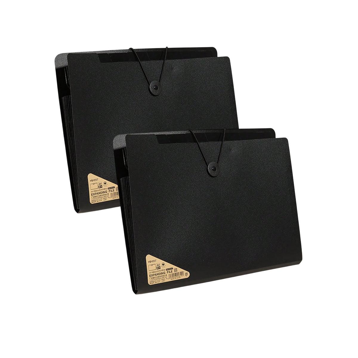 A4 File Folder Organizer Bag Document Holder 8 Layer PP