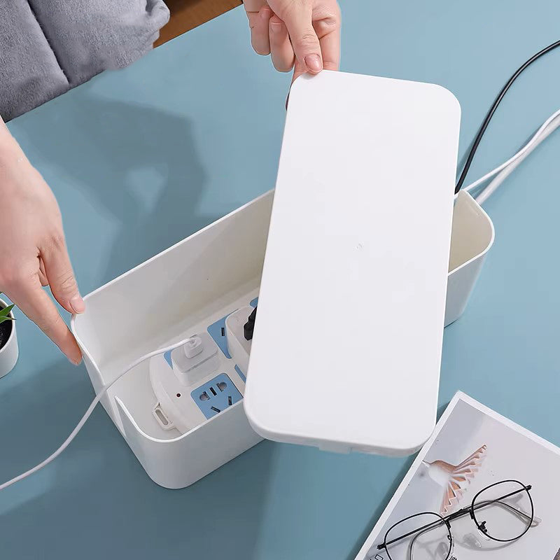 Cable Management Box for Power Strips and Cords