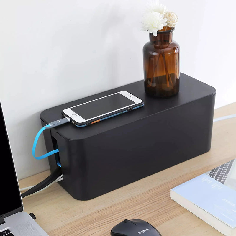 Cable Management Box for Power Strips and Cords