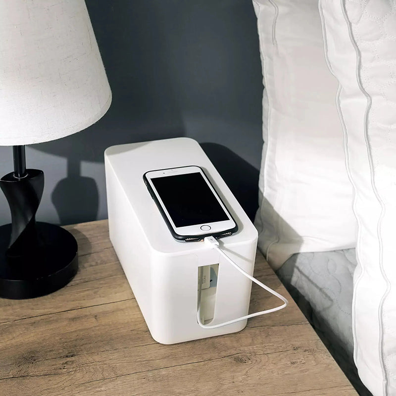 Cable Management Box for Power Strips and Cords